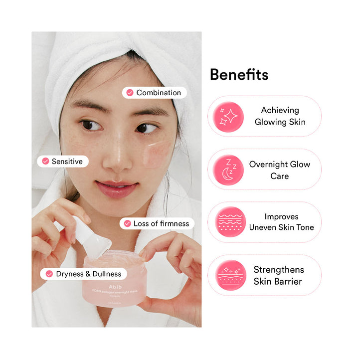 ABIB PDRN Collagen Overnight Mask Firming Jelly - Peaches&Creme Shop Korean Skincare Malta