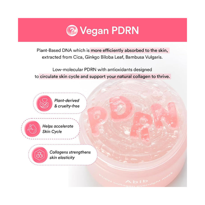ABIB PDRN Collagen Overnight Mask Firming Jelly - Peaches&Creme Shop Korean Skincare Malta