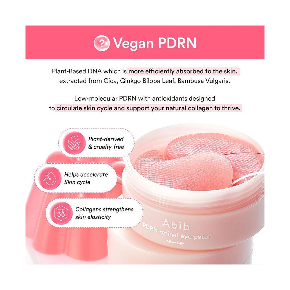 ABIB PDRN Retinal Eye Patch Glow Jelly - Peaches&Creme Shop Korean Skincare Malta