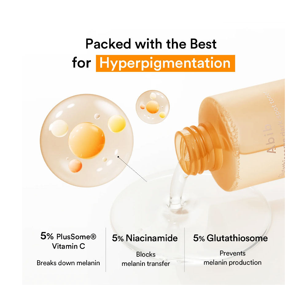 ABIB Glutathiosome Dark Spot Toner Skin Booster - Peaches&Creme Shop Korean Skincare Malta