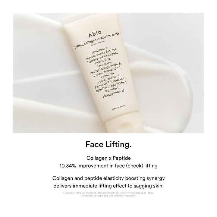 ABIB Lifting Collagen Wrapping Mask Jericho Rose Film - Peaches&Creme Shop Korean Skincare Malta