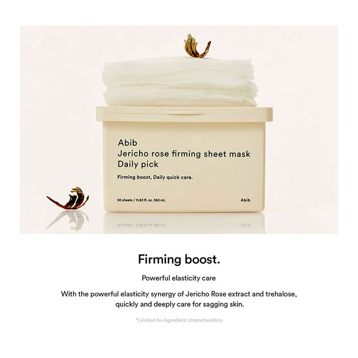 ABIB Jericho Rose Firming Sheet Mask Daily Pick - Peaches&Creme Shop Korean Skincare Malta