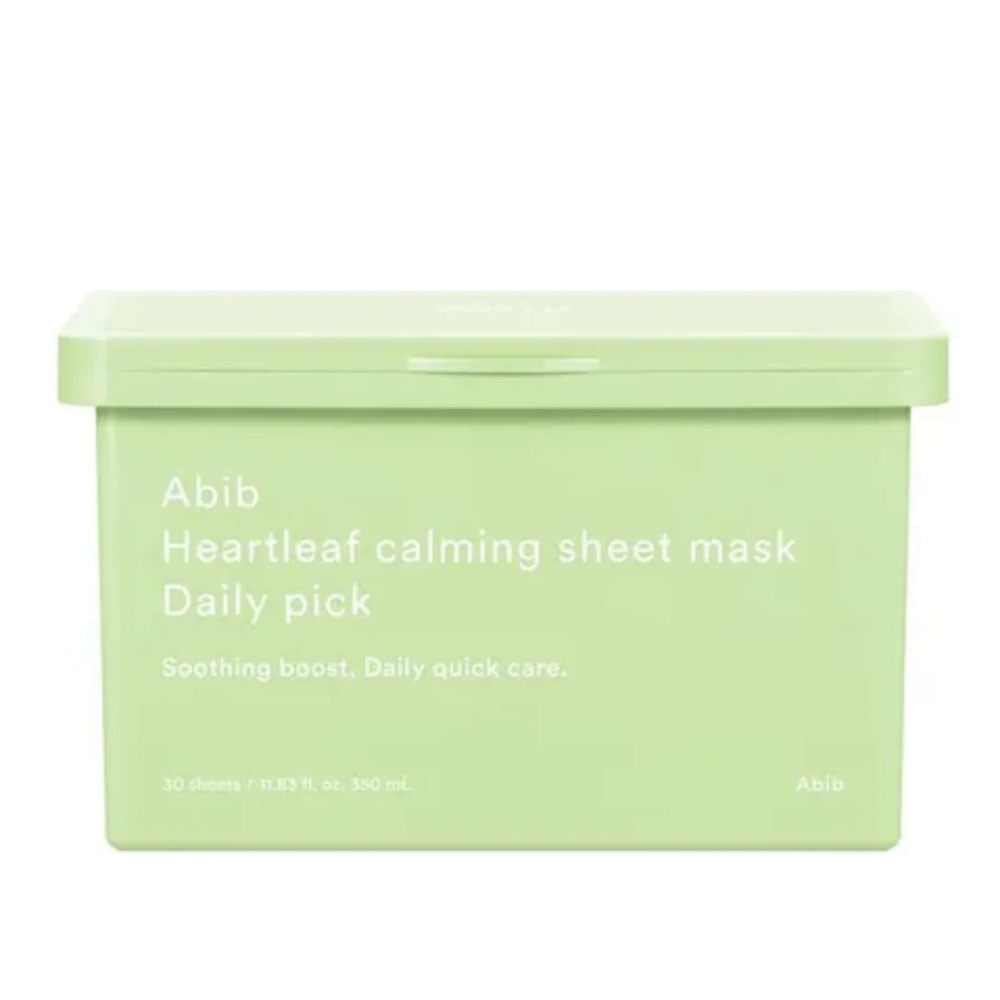 ABIB Heartleaf Calming Sheet Mask Daily Pick - Peaches&Creme Shop Korean Skincare Malta