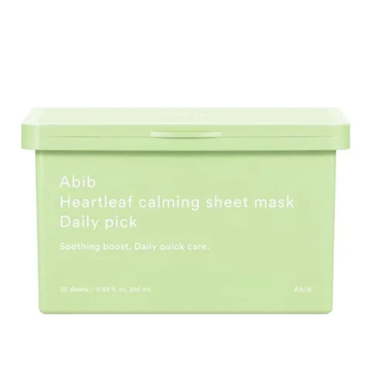 ABIB Heartleaf Calming Sheet Mask Daily Pick - Peaches&Creme Shop Korean Skincare Malta