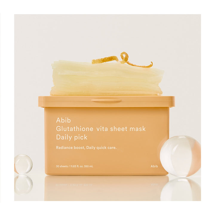 ABIB Glutathione Vita Sheet Mask Daily Pick - Peaches&Creme Shop Korean Skincare Malta