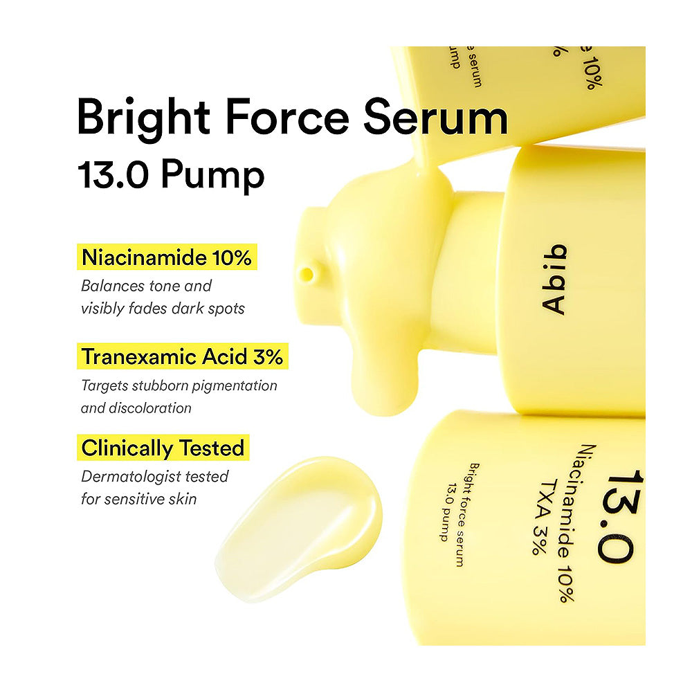 ABIB Bright Force Serum 13.0 Pump - Peaches&amp;Creme Shop Korean Skincare Malta