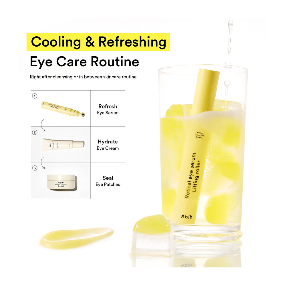 ABIB Retinal Eye Serum Lifting Roller - Peaches&amp;Creme Shop Korean Skincare Malta