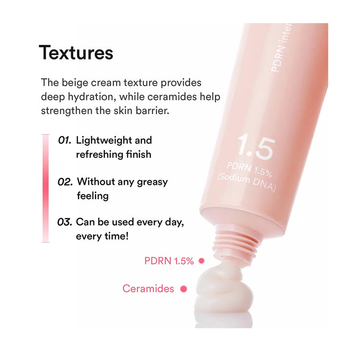 A pink cosmetic tube labeled &