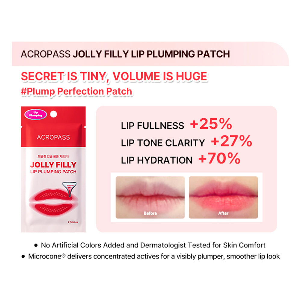 ACROPASS Jolly Filly Lip Plumping Patch - Peaches&amp;Creme Shop Korean Skincare Malta