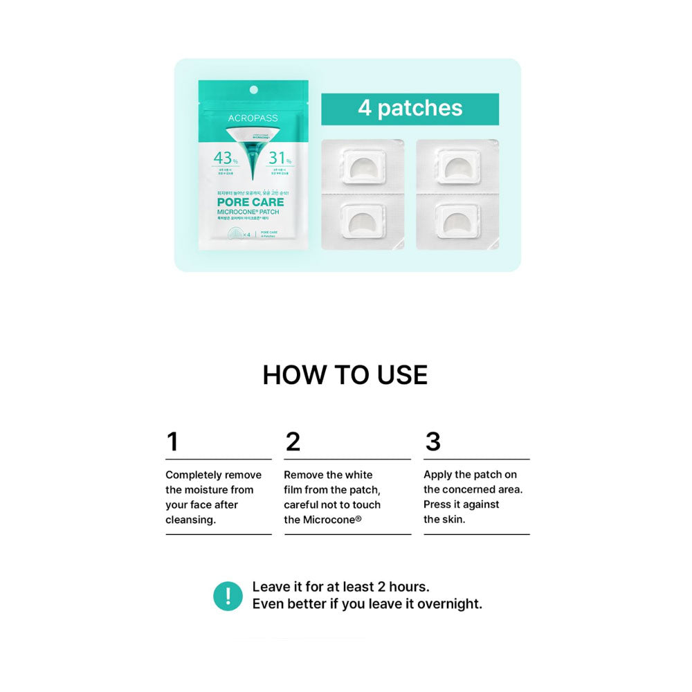 ACROPASS Pore Care Microcone Patch - Peaches&amp;Creme Korean Skincare