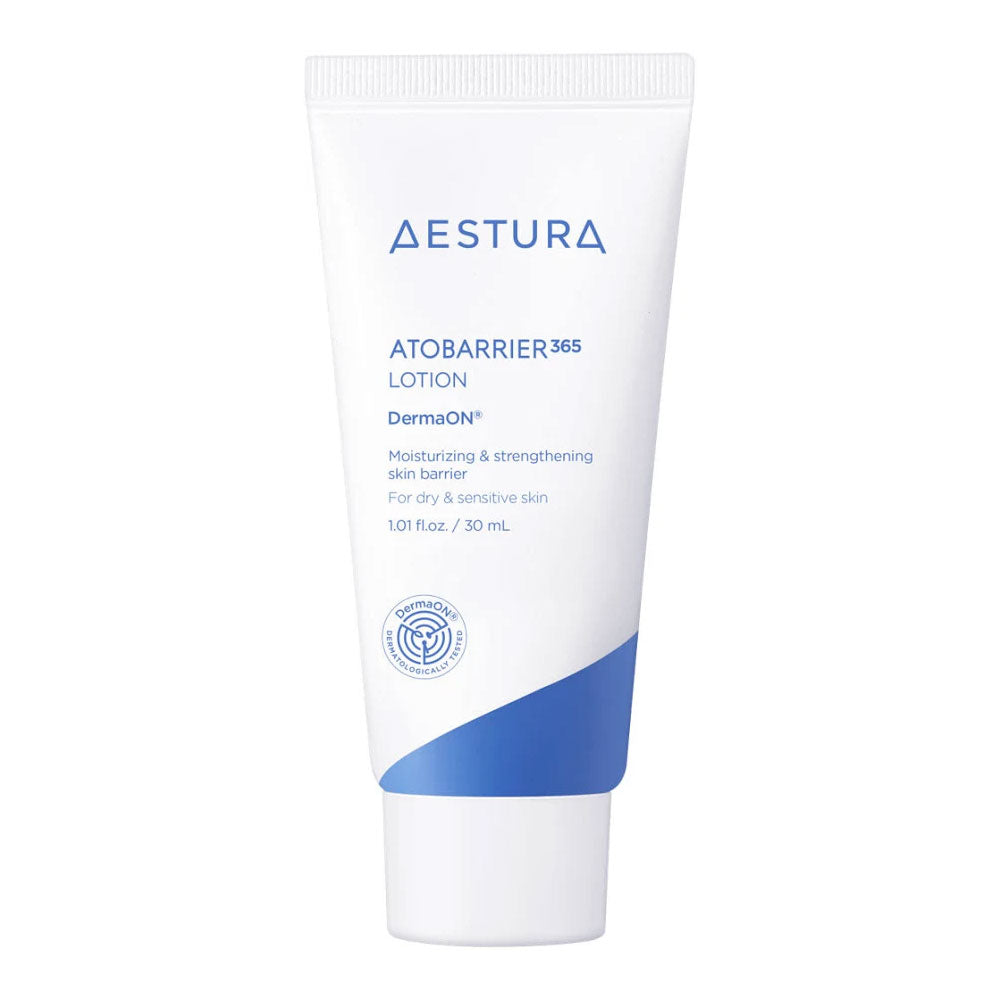 Aestura Atobarrier 365 cream tube on a white background