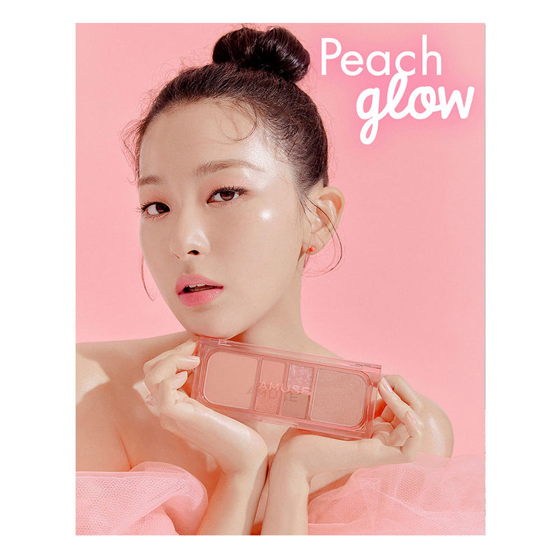 AMUSE VEGAN Face All Palette - Peaches&Creme Shop Korean Skincare Malta