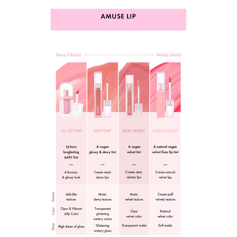 AMUSE Chou Velvet Lip Tint - Peaches&Creme Shop Korean Skincare Malta