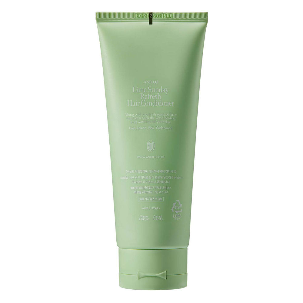 ANILLO Lime Sunday Refresh Hair Conditioner - Peaches&Creme Shop Korean Skincare Malta