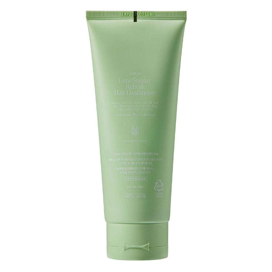 ANILLO Lime Sunday Refresh Hair Conditioner - Peaches&Creme Shop Korean Skincare Malta