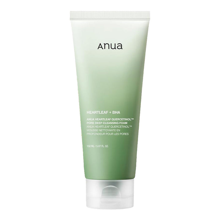 ANUA Heartleaf Quercetinol Pore Deep Cleansing Foam - Peaches&Creme Shop Korean Skincare Malta