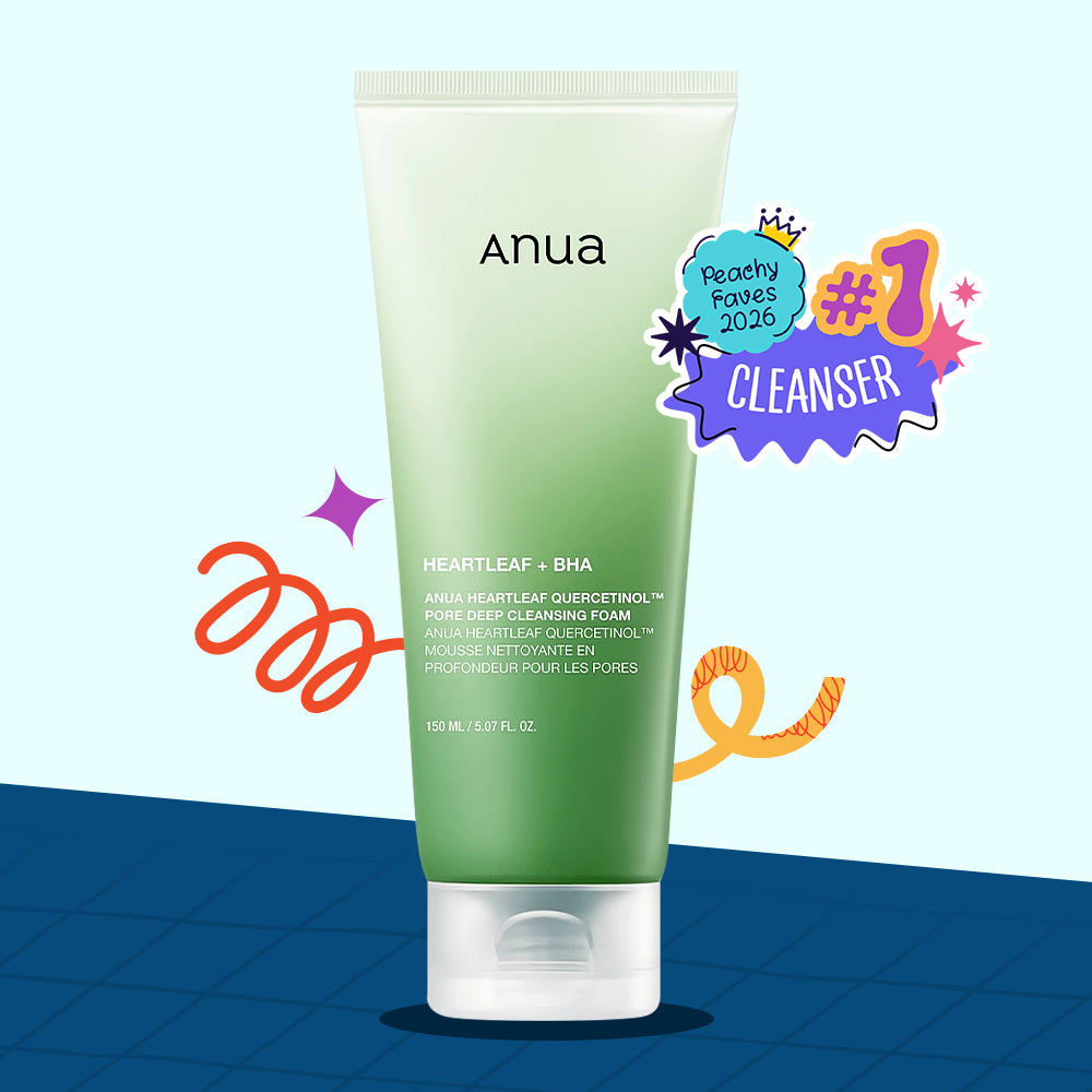 ANUA Heartleaf Quercetinol Pore Deep Cleansing Foam - Peaches&Creme Shop Korean Skincare Malta