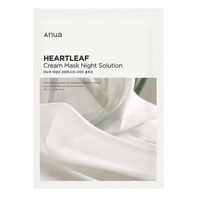ANUA Heartleaf Cream Mask Night Solution - Peaches&Creme Shop Korean Skincare Malta