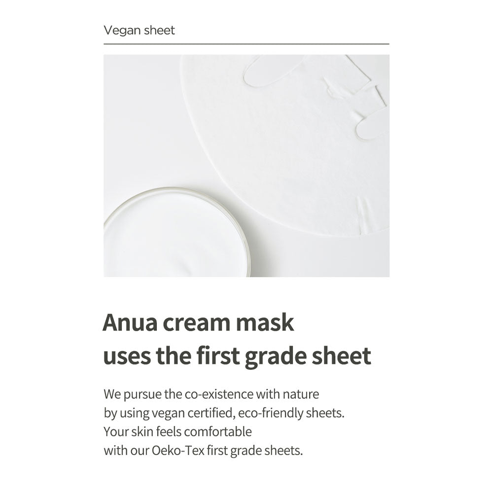 ANUA Heartleaf Cream Mask Night Solution - Peaches&Creme Shop Korean Skincare Malta