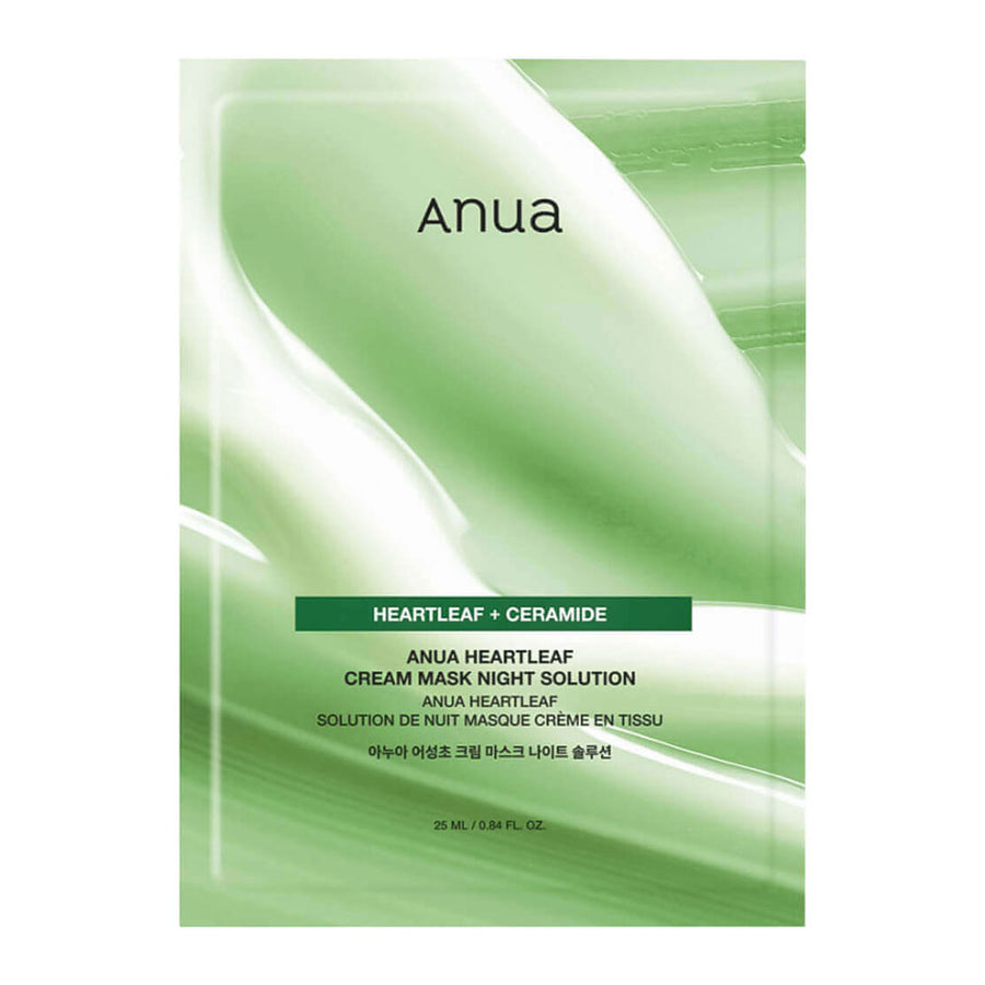 ANUA Heartleaf Cream Mask Night Solution - Peaches&Creme Shop Korean Skincare Malta