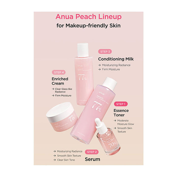 ANUA Peach 77% Niacin Enriched Cream - Peaches&Creme Shop Korean Skincare Malta