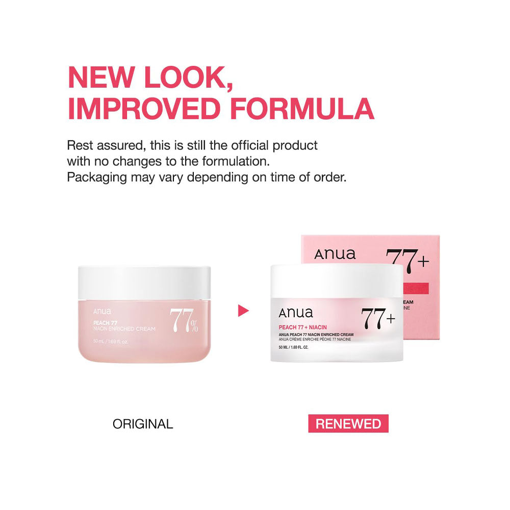ANUA Peach 77% Niacin Enriched Cream - Peaches&Creme Shop Korean Skincare Malta