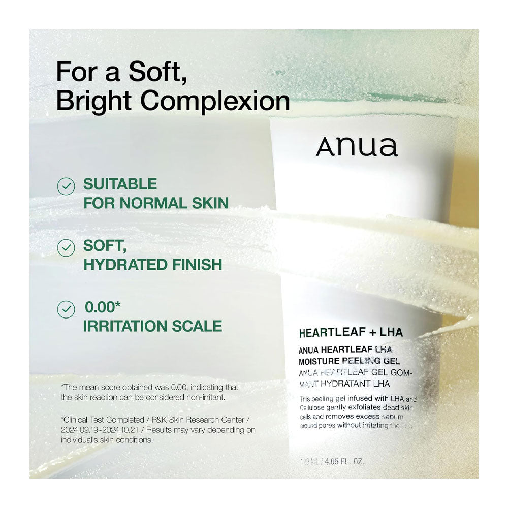 ANUA Heartleaf LHA Moisture Peeling Gel - Peaches&Creme Shop Korean Skincare Malta