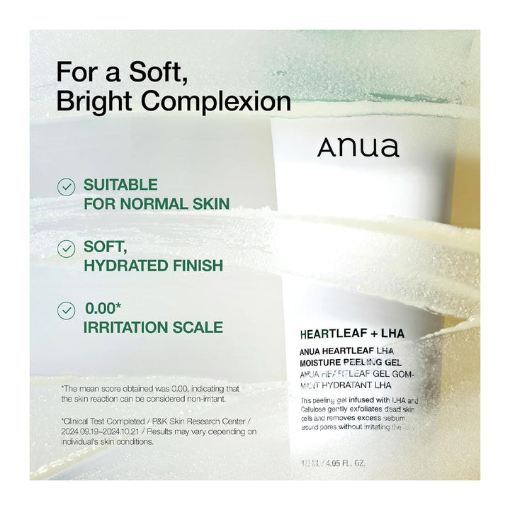 ANUA Heartleaf LHA Moisture Peeling Gel - Peaches&Creme Shop Korean Skincare Malta