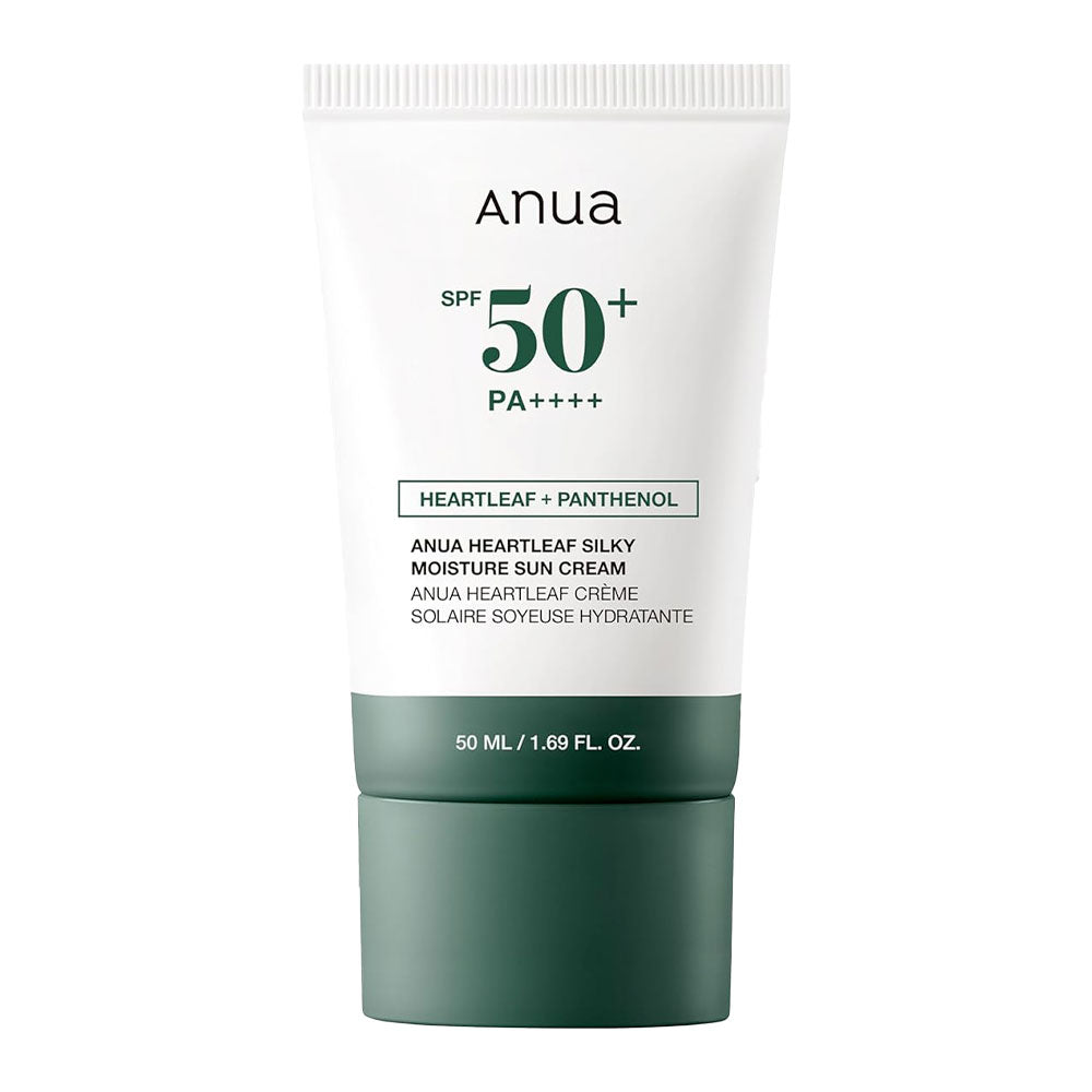 ANUA Heartleaf Silky Moisture Sun Cream - Peaches&Creme Shop Korean Skincare Malta