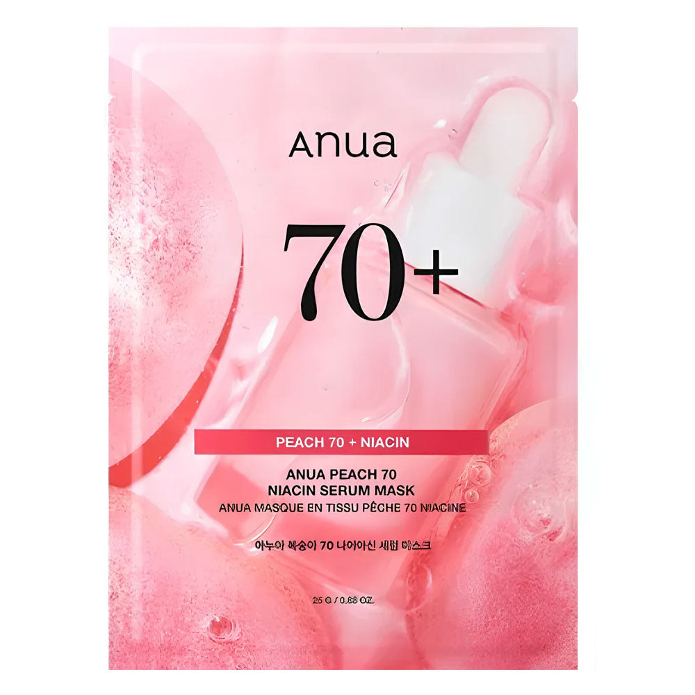 ANUA Peach 70 Niacin Serum Mask - Peaches&Creme Shop Korean Skincare Malta