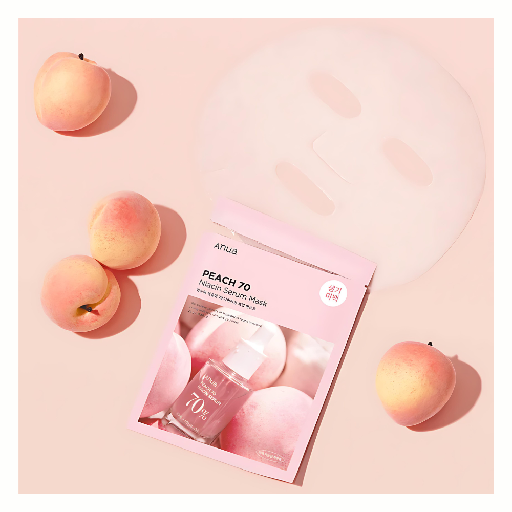 ANUA Peach 70 Niacin Serum Mask - Peaches&Creme Korean Skincare Malta