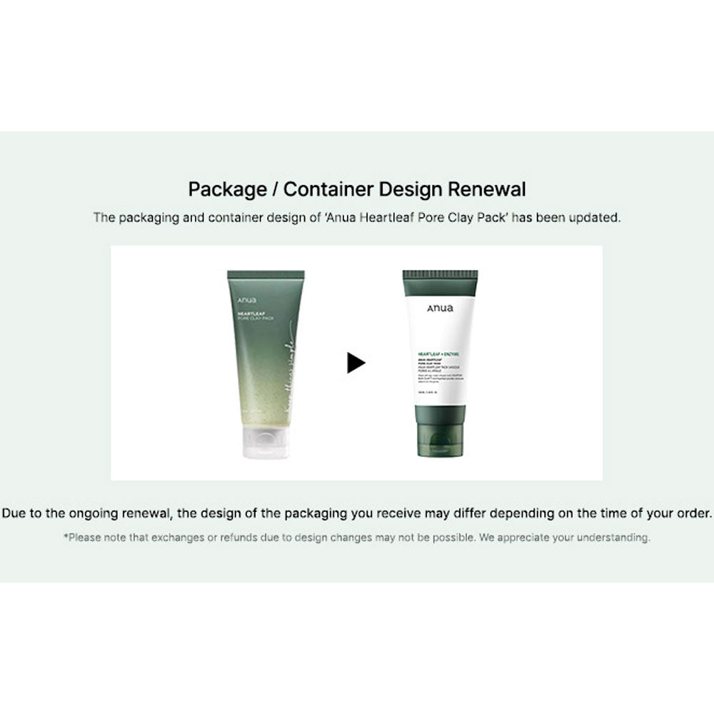 ANUA Heartleaf Pore Clay Pack - Peaches&Creme Shop Korean Skincare Malta