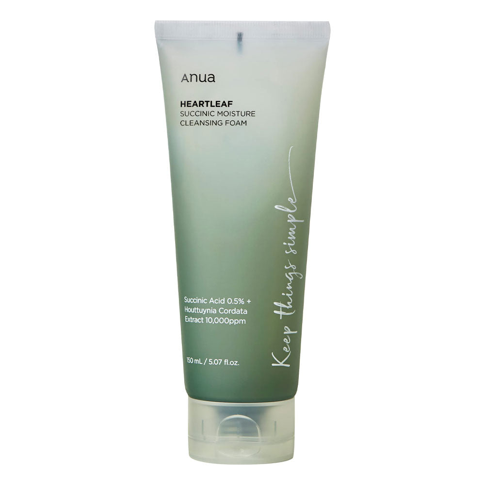 ANUA Heartleaf Succinic Moisture Cleansing Foam -Korean Skincare Malta ...