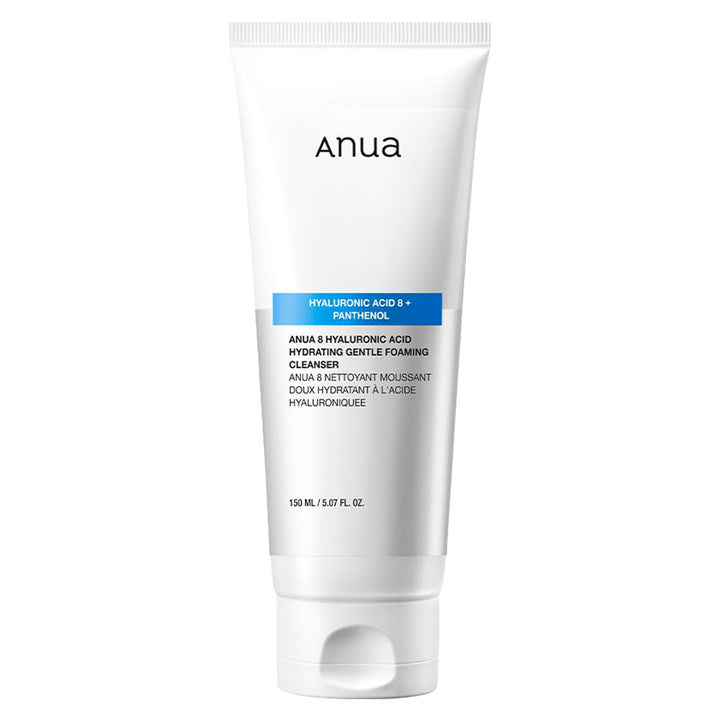 ANUA 8 Hyaluronic Acid Hydrating Gentle Foaming Cleanser - Peaches&Creme Shop Korean Skincare Malta