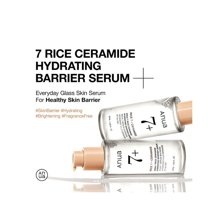 ANUA 7 Rice Ceramide Hydrating Barrier Serum - Peaches&Creme Shop Korean Skincare Malta