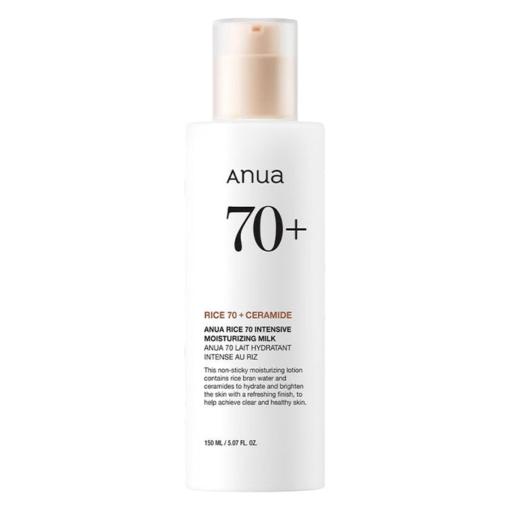 ANUA Rice 70 Intensive Moisturizing Milk -Peaches&Creme Shop Korean Skincare Malta