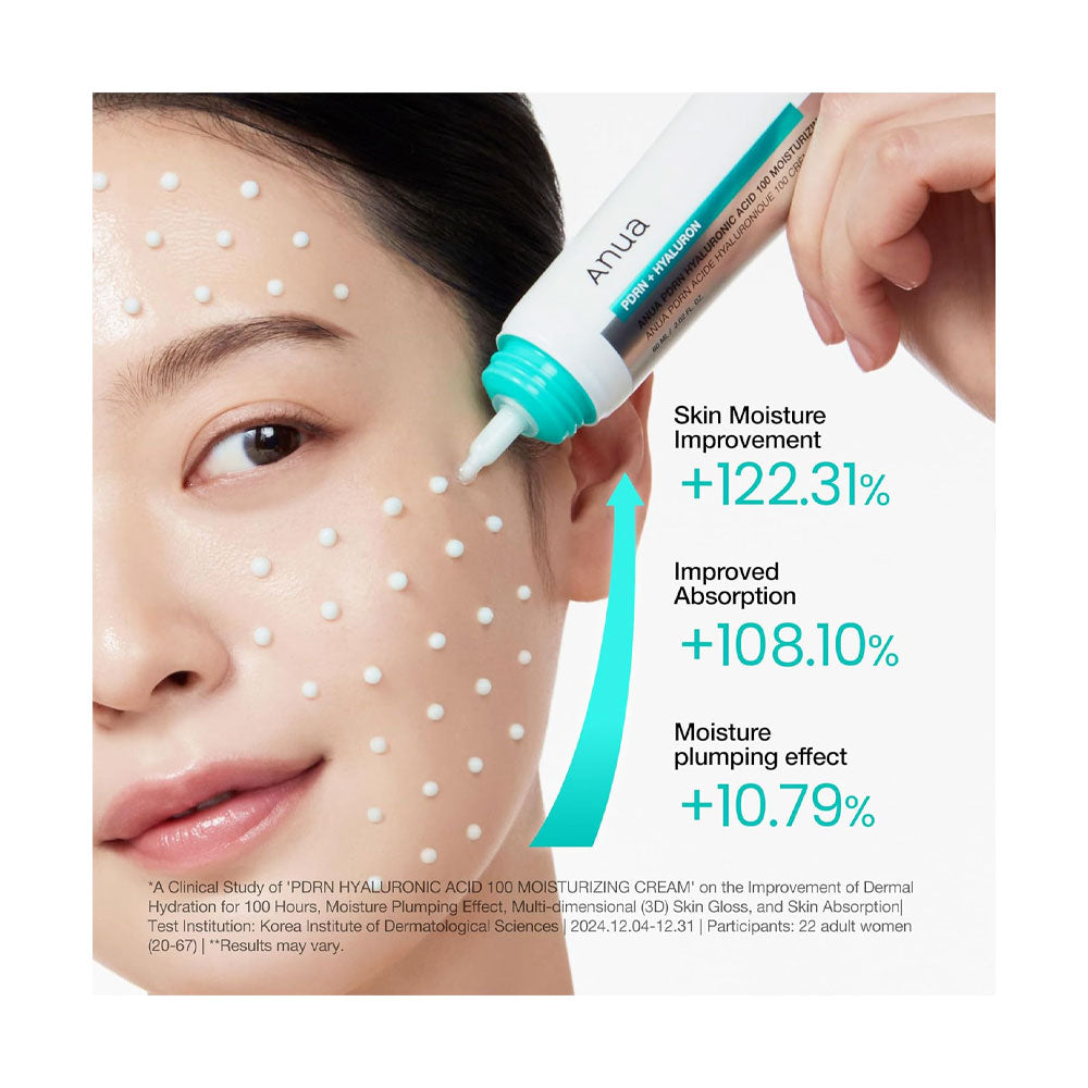 ANUA PDRN Hyaluronic Acid 100 Moisturizing Cream - Peaches&Creme Shop Korean Skincare Malta