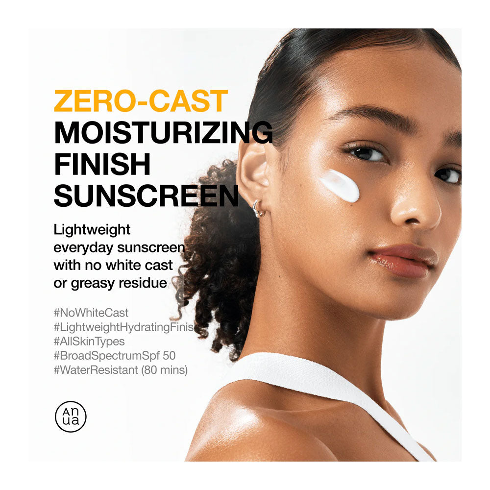 ANUA Zero-cast Moisturizing Finish Sunscreen - Peaches&Creme Shop Korean Skincare Malta