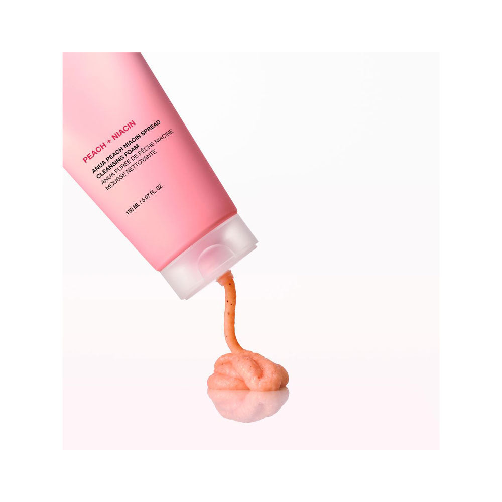 ANUA Peach Niacin Spread Cleansing Foam - Peaches&Creme Shop Korean Skincare Malta
