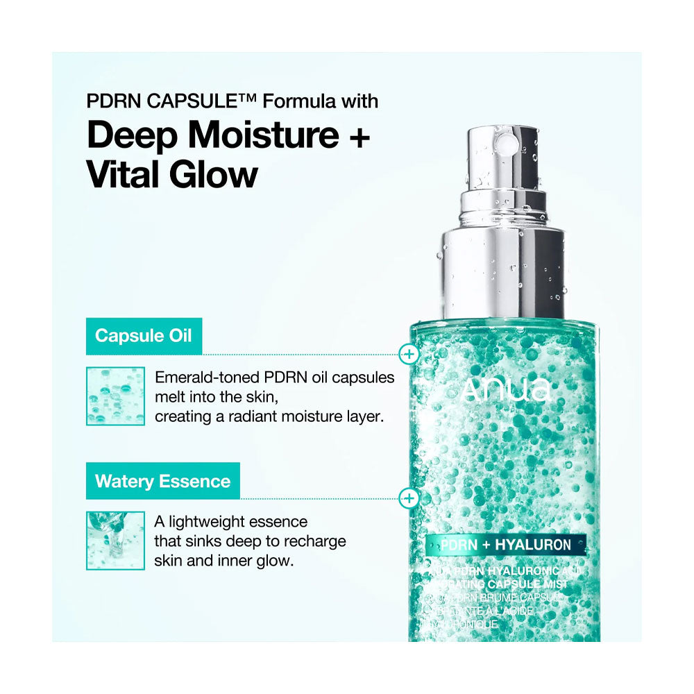 ANUA PDRN Collagen Glow Facial Serum Spray - Peaches&Creme Shop Korean Skincare Malta