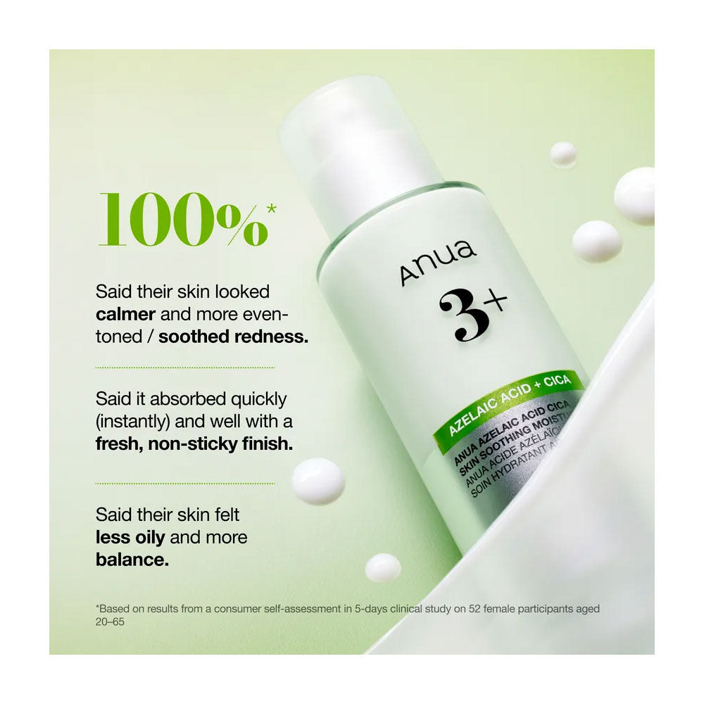 ANUA Azelaic Acid Cica Skin Soothing Moisturizer - Peaches&Creme Shop Korean Skincare Malta