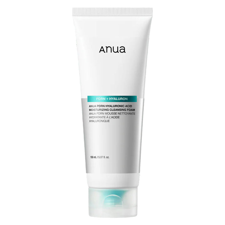 ANUA PDRN Hyaluronic Acid Moisturizing Cleansing Foam - Peaches&Creme Shop Korean Skincare Malta
