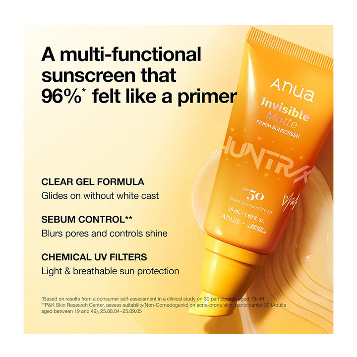 Invisible Matte Finish Sunscreen