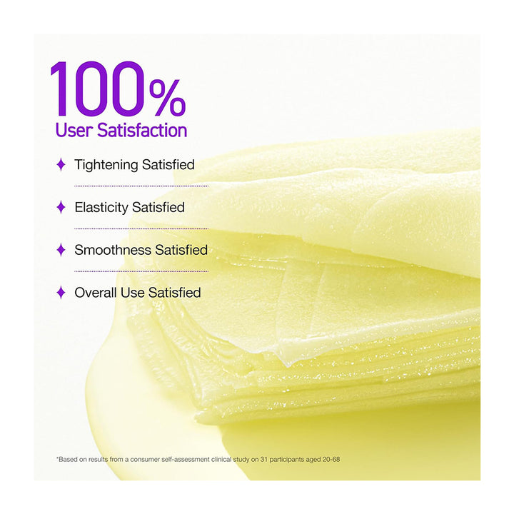 A promotional graphic with a stack of pale yellow translucent sheets on a white background, alongside large purple text reading &