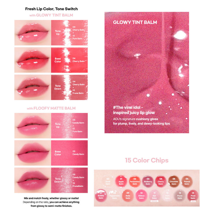 AOU Glowy Tint Balm - Peaches&Creme Shop Korean Skincare Malta