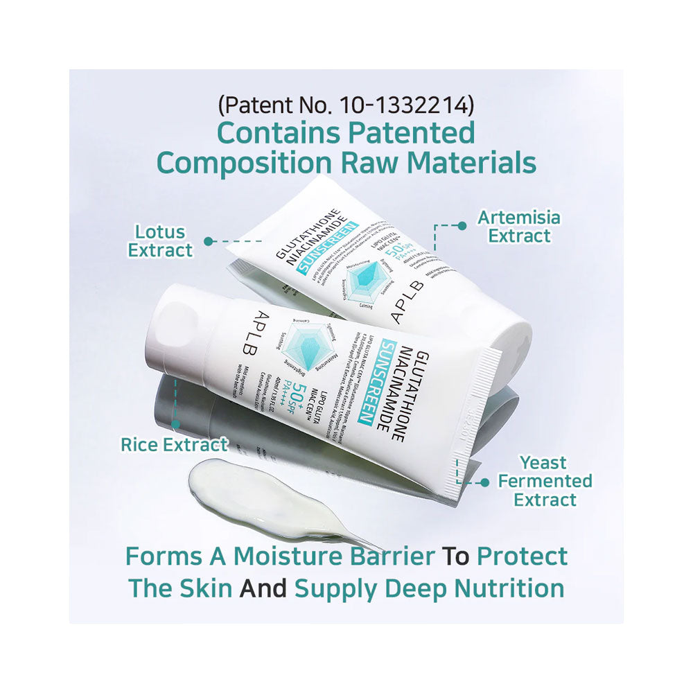 APLB Glutathione Niacinamide Sunscreen - Peaches&Creme Shop Korean Skincare Malta