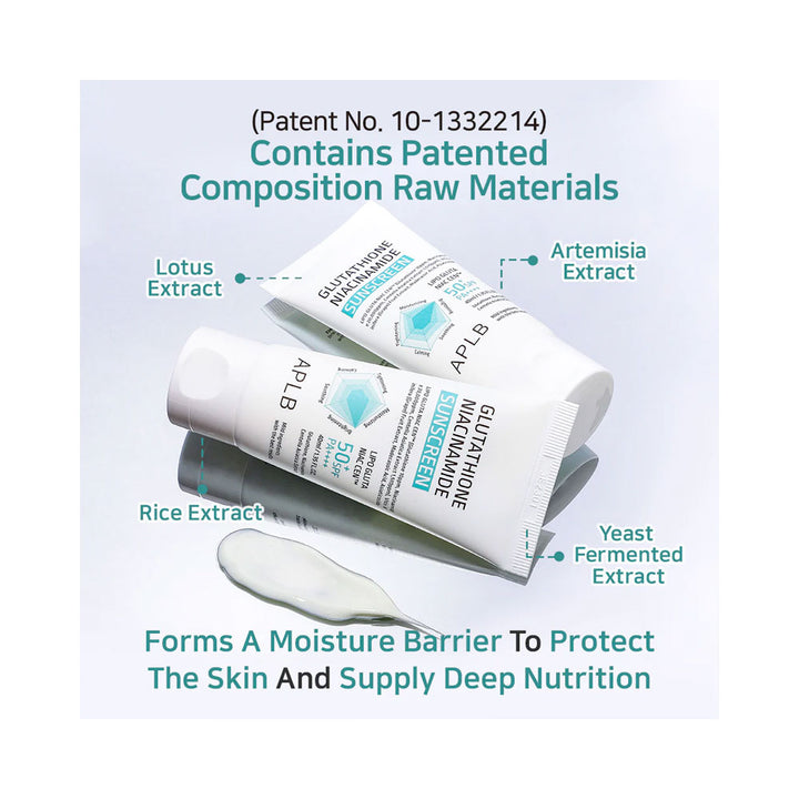 APLB Glutathione Niacinamide Sunscreen - Peaches&Creme Shop Korean Skincare Malta