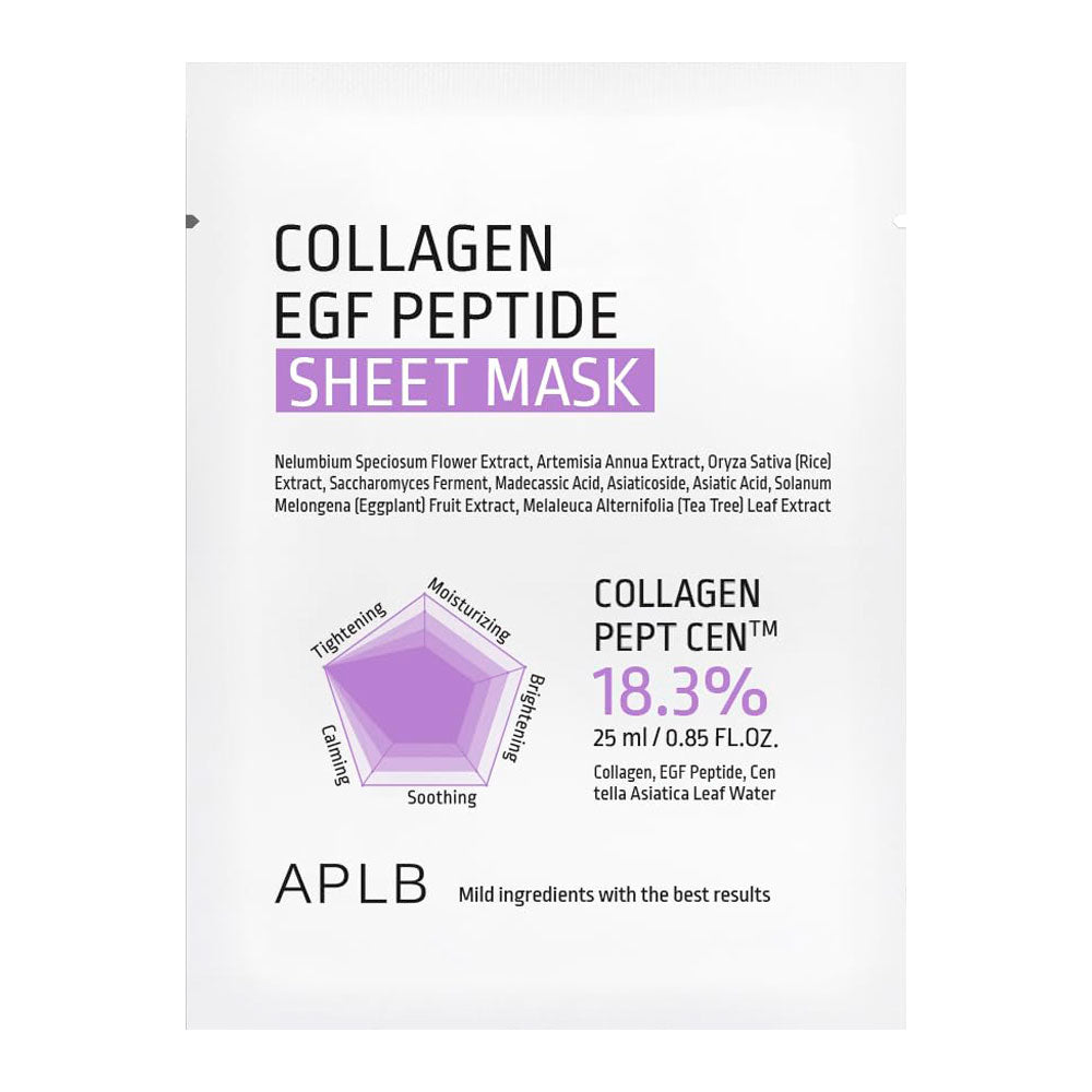 APLB Collagen EGF Peptide Sheet Mask - Peaches&Creme Shop Korean Skincare Malta