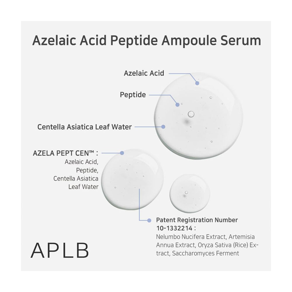 APLB Azelaic Acid Peptide Ampoule Serum - Peaches&Creme Shop Korean Skincare Malta