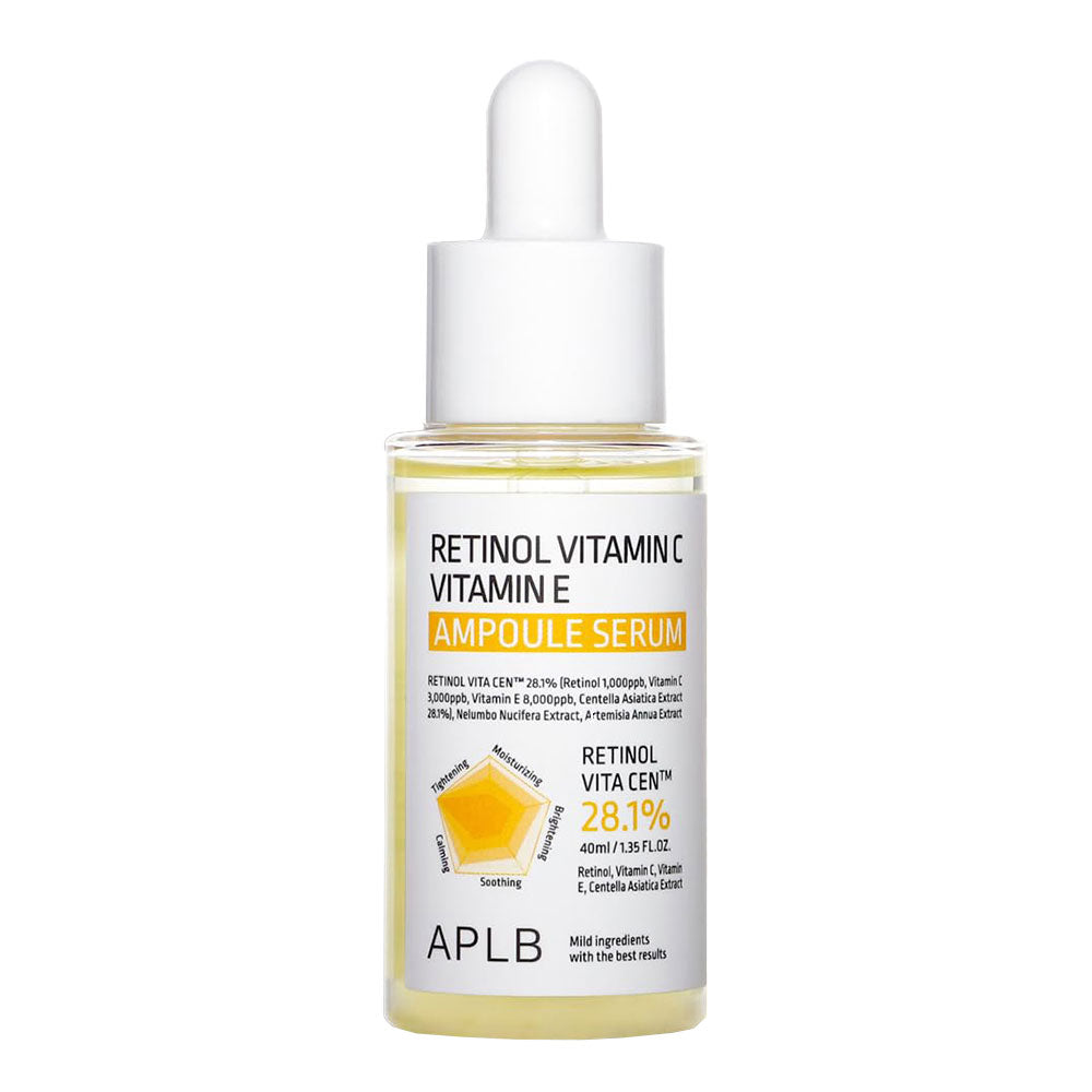 APLB Retinol Vitamin C Vitamin E Ampoule Serum - Peaches&Creme Shop Krean Skincare Malta